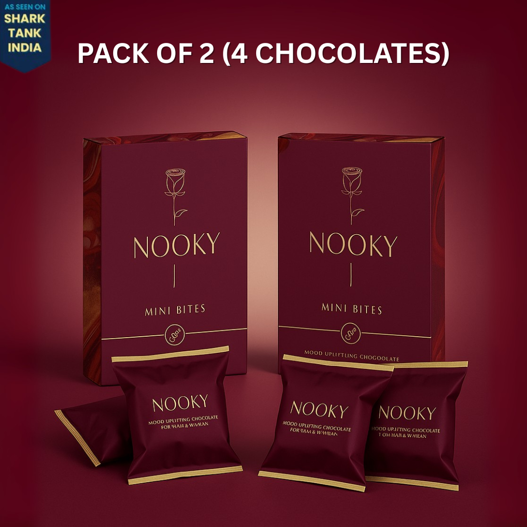 Nooky Mini Bites For Couples Pack of 2 (4 Chocolates)