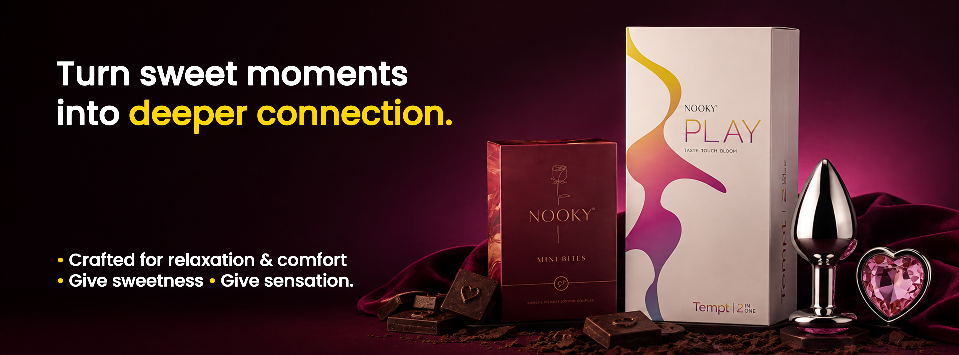 Nooky Tempt 2-in-1 Kit | Metal Plug & Chocolate