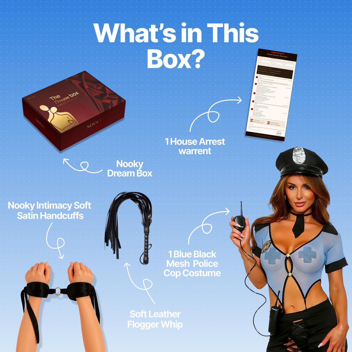 Nooky Police Tonight | 4-in-1 Date Night Gift Kit for Couples