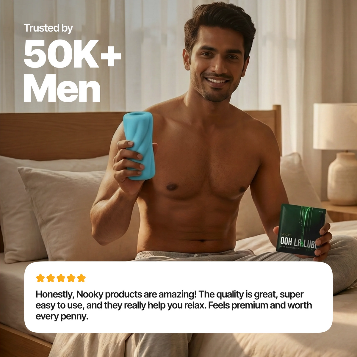 Nooky Drift -2-in-1 Kit | Men’s Stroker & Water based Natural Lube