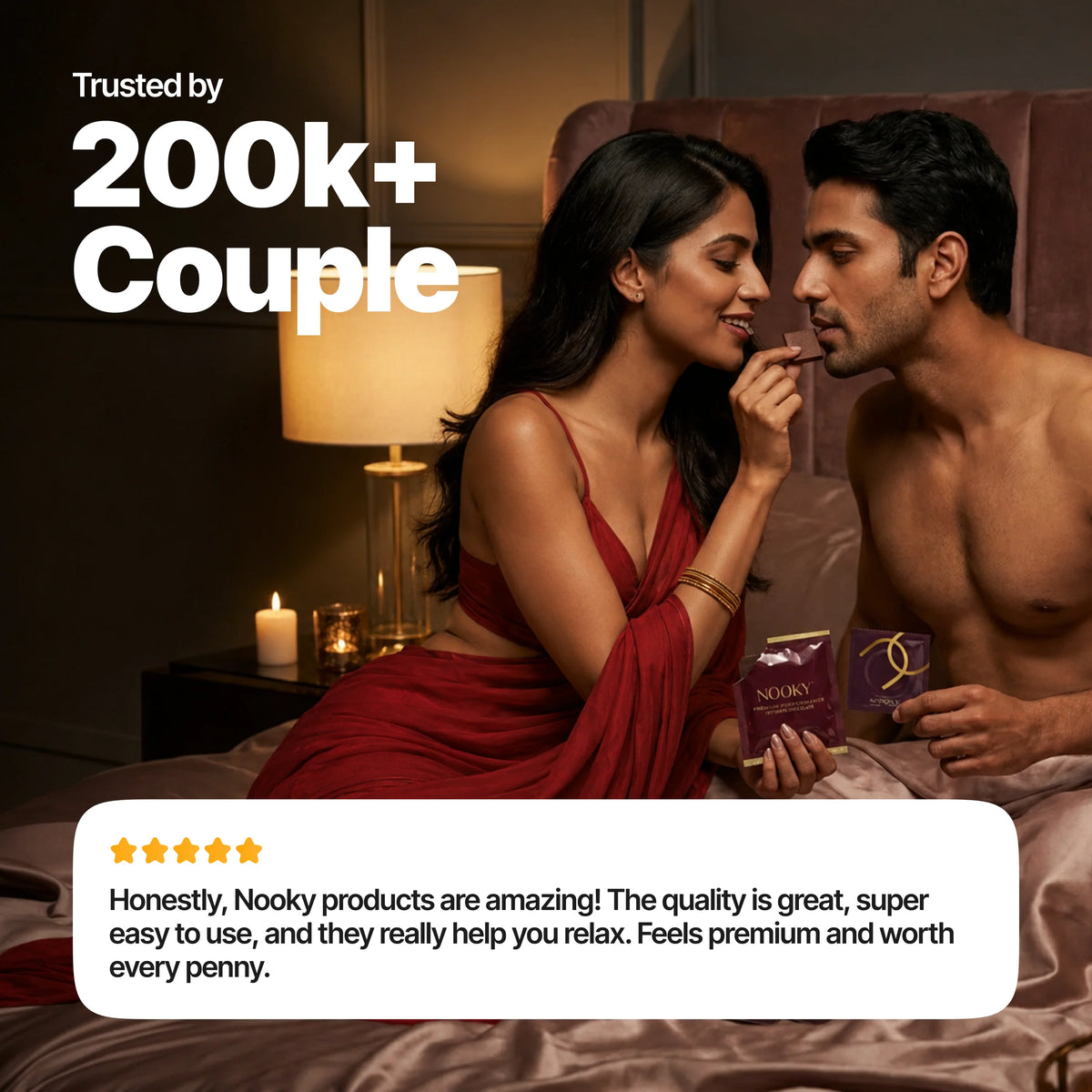 Nooky Saree Tonight | 6-in-1 Date Night Gift Kit for Couples