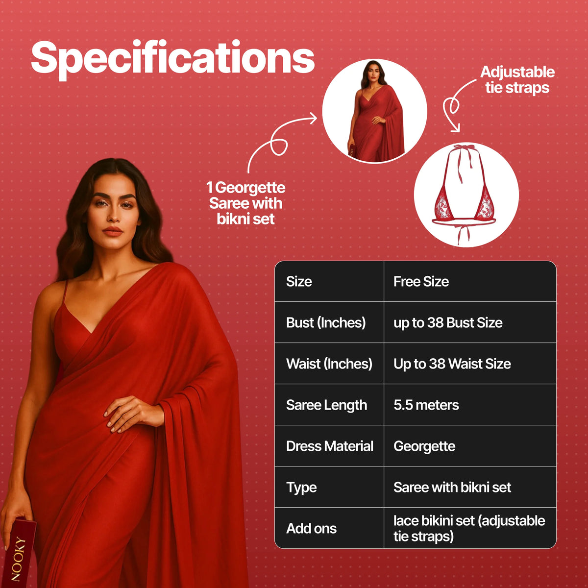 Nooky Saree Tonight | 6-in-1 Date Night Gift Kit for Couples