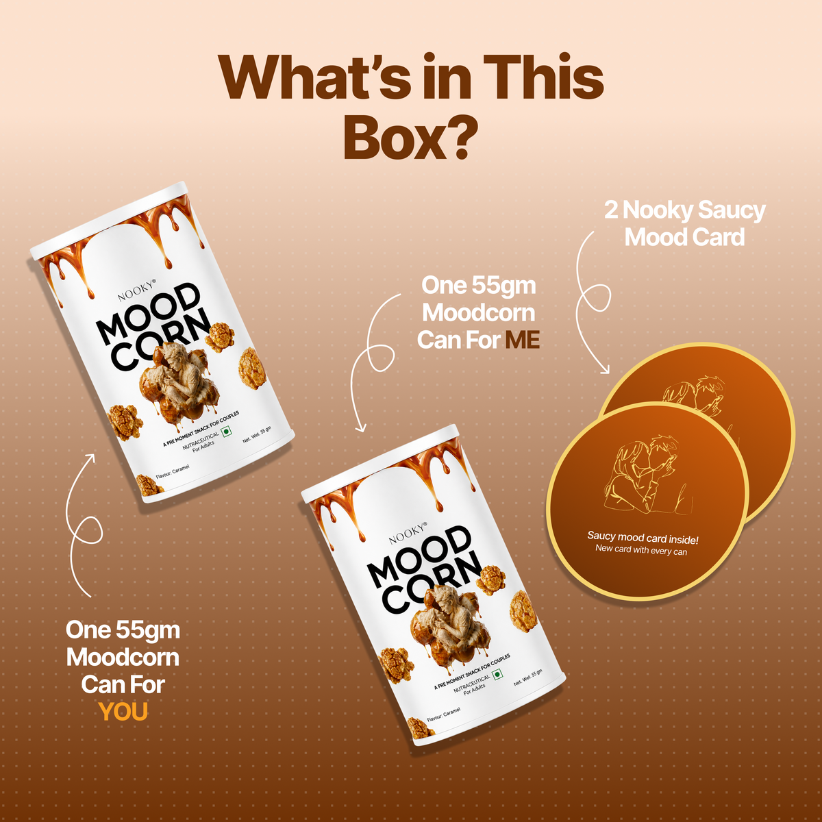 Nooky Moodcorn Herb-infused Caramel Popcorn For Couples