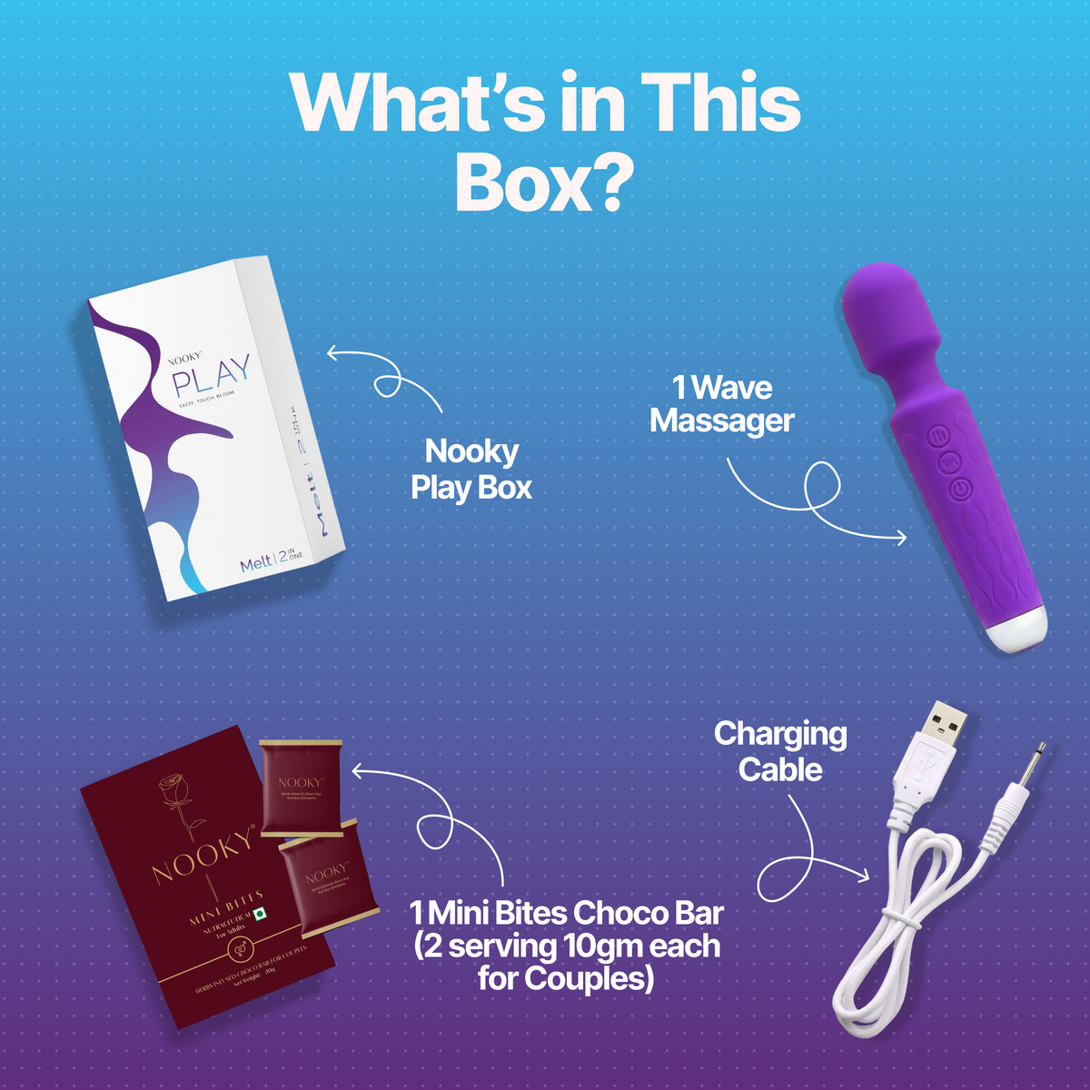 Nooky Melt 2-in-1 Kit | Massager & Chocolate