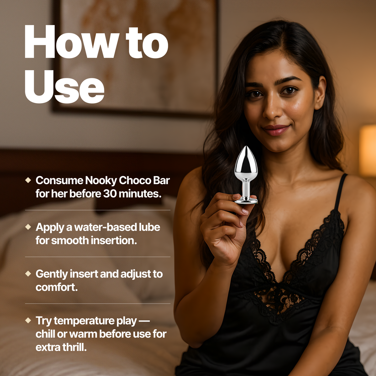 Nooky Tempt 2-in-1 Kit | Metal Plug & Chocolate