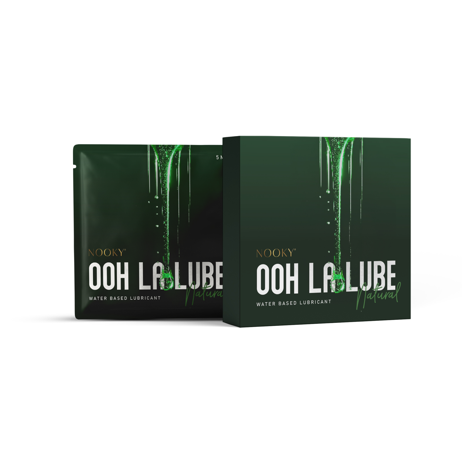 Nooky Ooh la lube - 3-in-1 Natural Lube Sachet | Water based |safe for Oral Intimacy