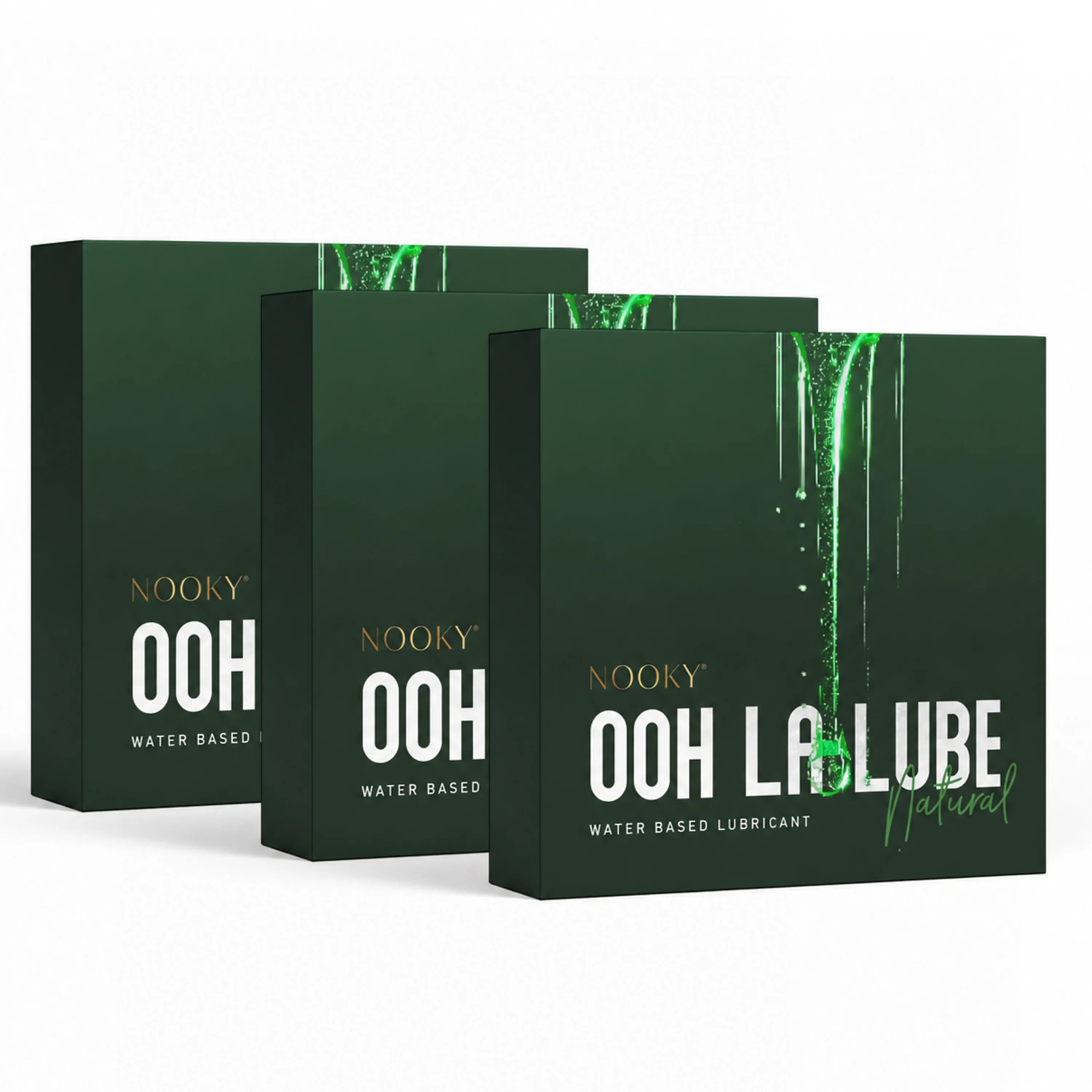 Nooky Ooh la lube - 3-in-1 Natural Lube Sachet | Water based |safe for Oral Intimacy
