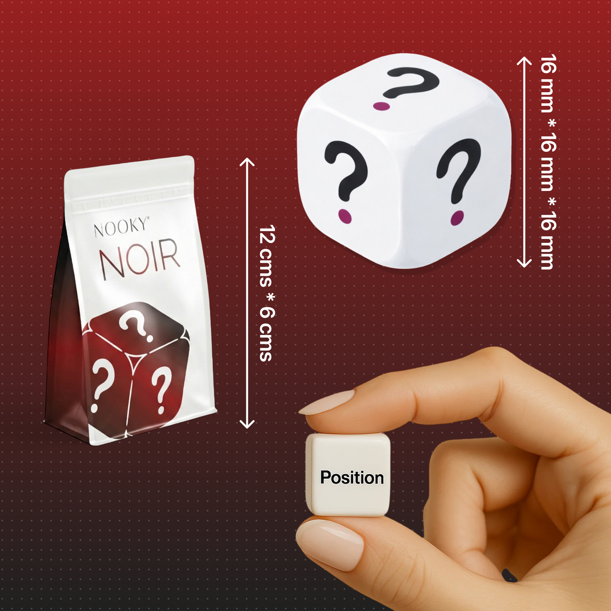 Nooky Noir-Intimacy Play Dice | Couples Adult Game