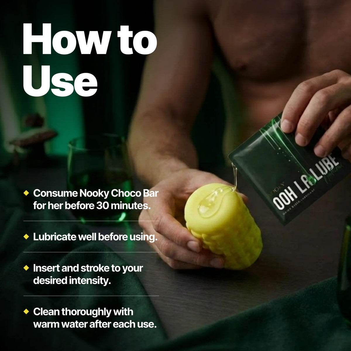 Nooky Surge-2-in-1 Kit | Men’s Stroker & Water based Natural Lube